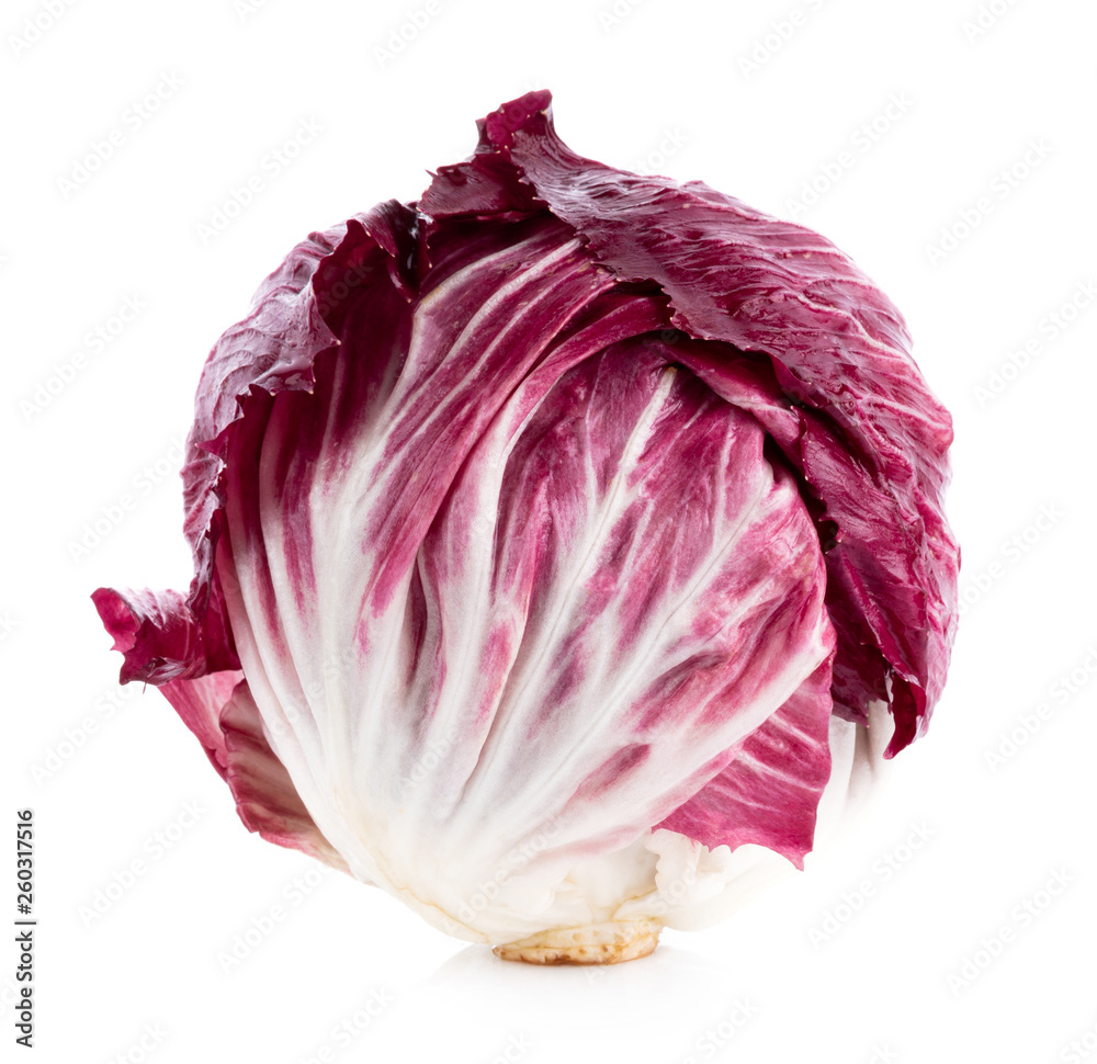 Obraz premium Radicchio, red salad isolated on white background