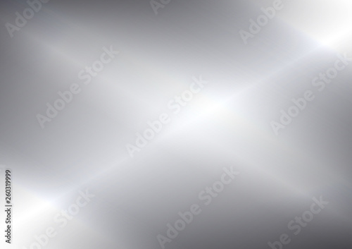 Abstract silver background and foil texture, shiny and metal steel gradient template, vector illustration