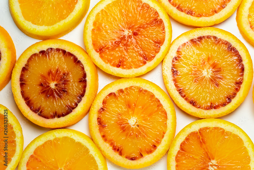 red orange in the section of the ring red orange in the section of the ring