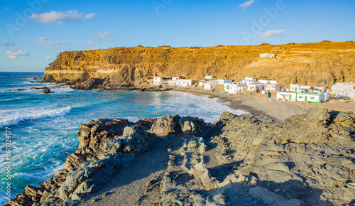 Fishing village Puerto de los Molinos on Fuerteventura, Canary Islands, Spain