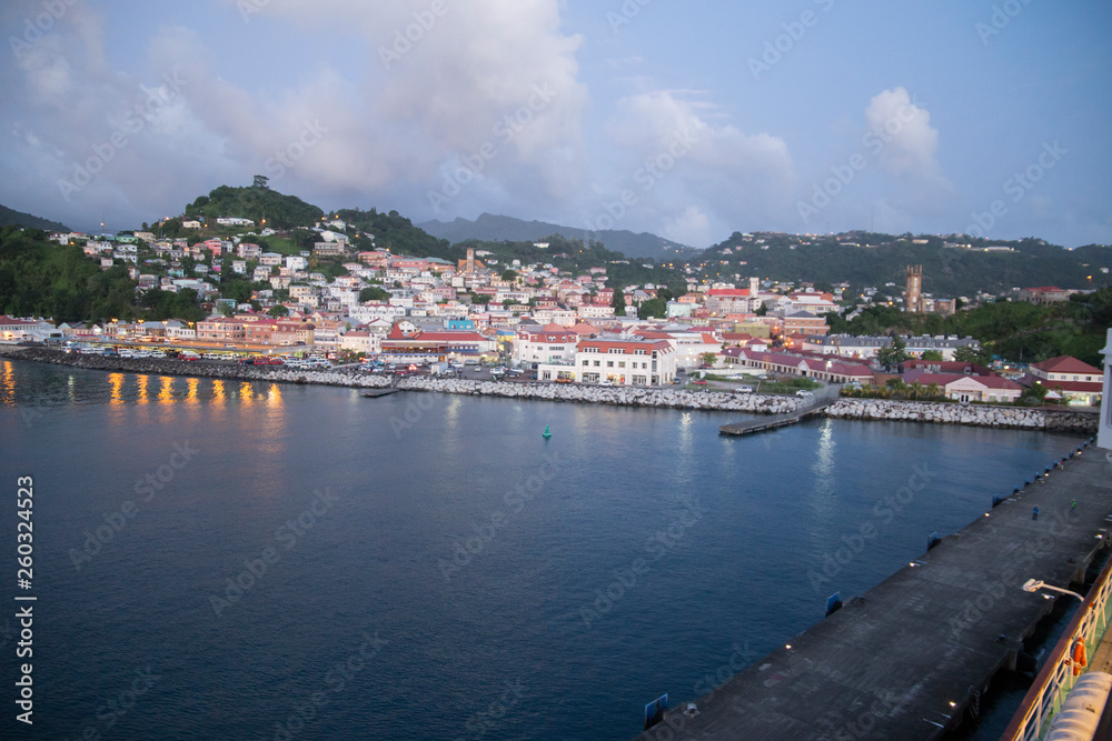 The Carenage, St. George's, Grenada W.I. Caribbean islands