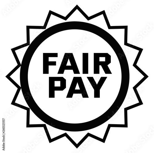 FAIR PAY stamp on white