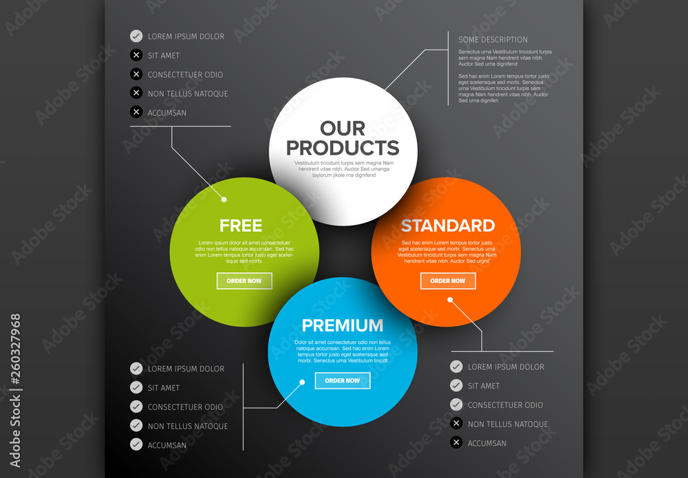 Product Features Information Layout Stock Template Adobe Stock Product Features Information Layout Stock Template Adobe Stock