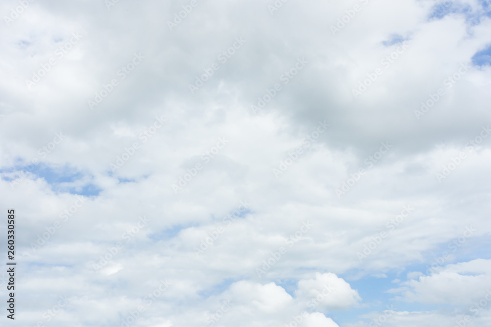 Beautiful white fluffy clouds in the blue sky day, cloud day. It best for background, abstract or blur.