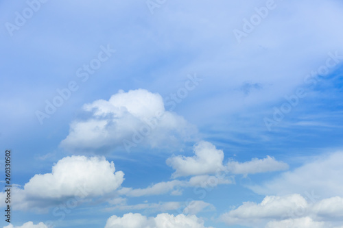 Beautiful white fluffy clouds in the blue sky day  cloud day. It best for background  abstract or blur.