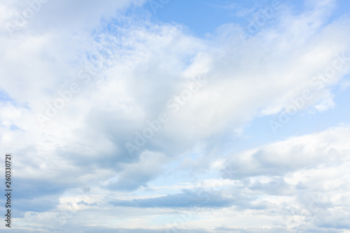 Beautiful white fluffy clouds in the blue sky day, cloud day. It best for background, abstract or blur.