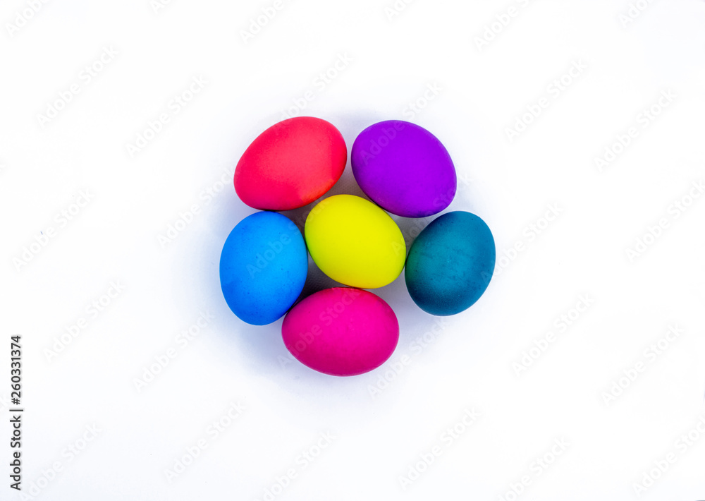 Easter eggs isolated on white Easter eggs isolated on white