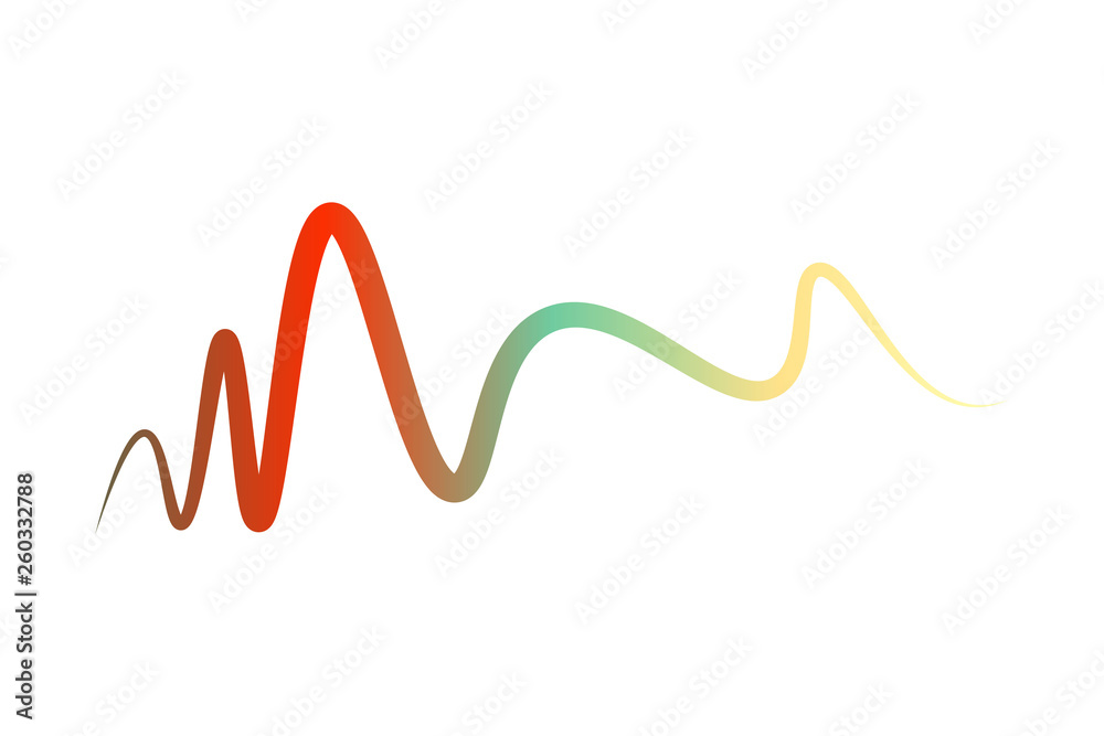 Sound waves vector illustration design template Sound waves vector illustration design template