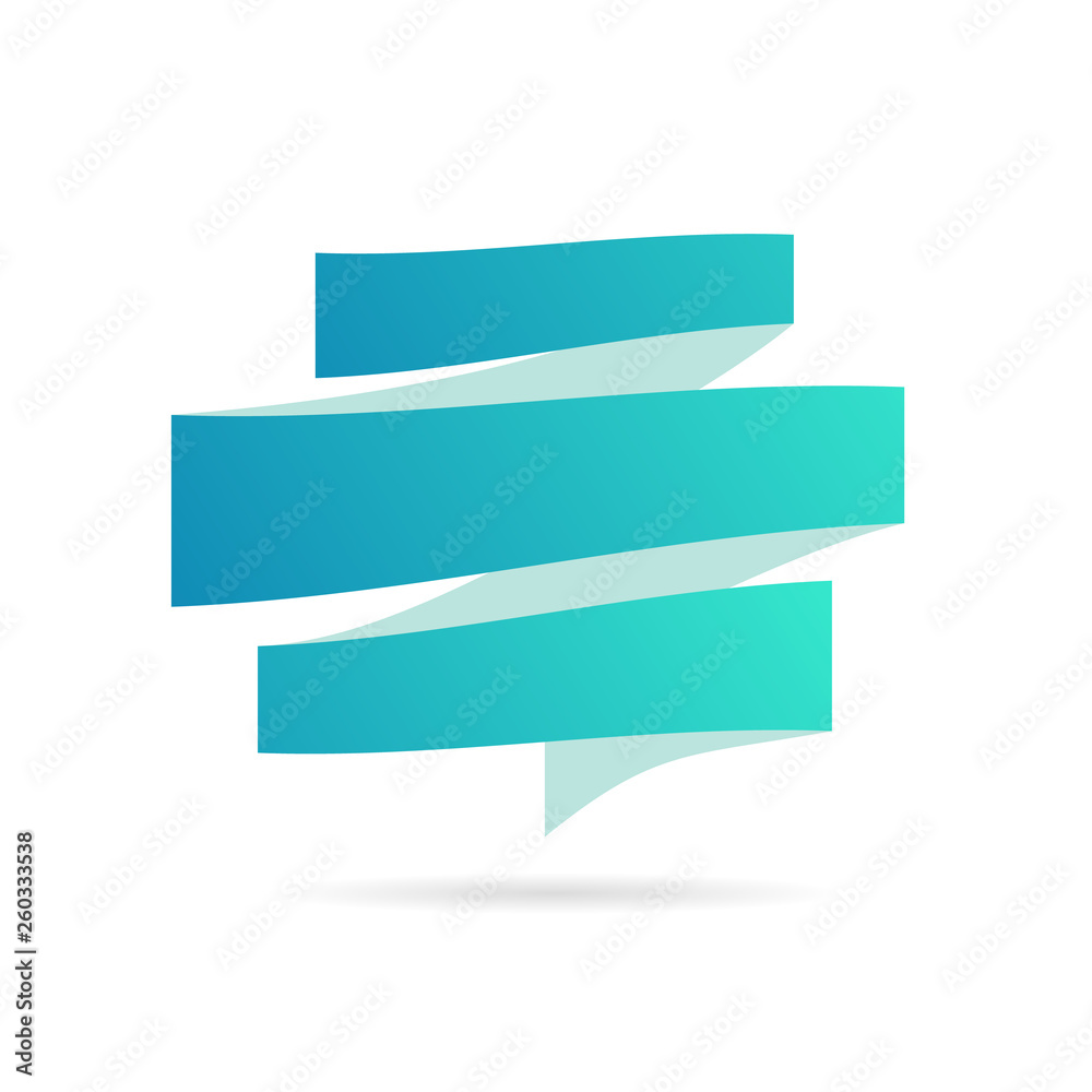 Creative banner with gradient color