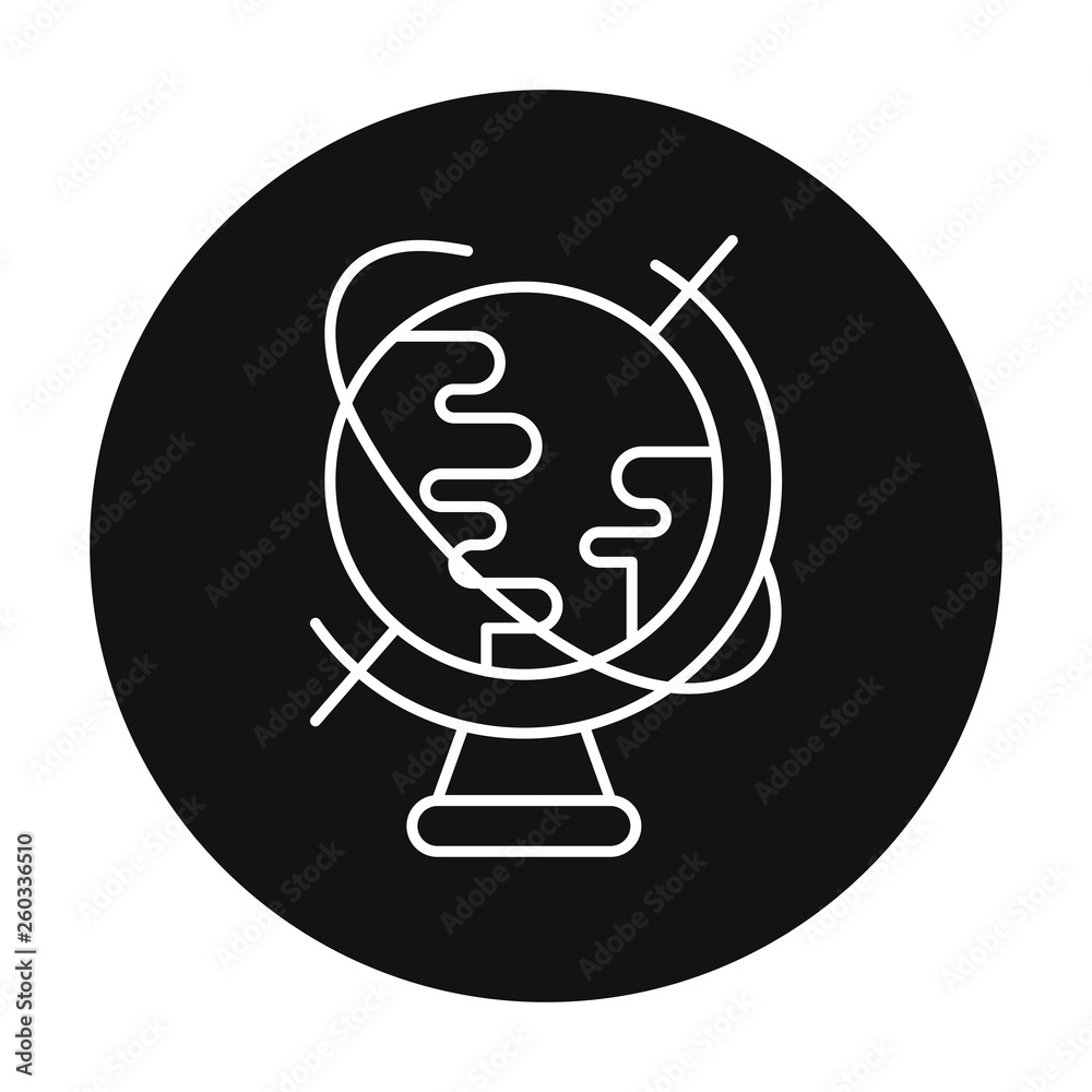 school globe stand icon