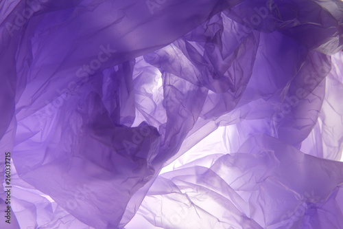 Plastic bag background. Soft blush background. Purple stain texture. Plastic concept.