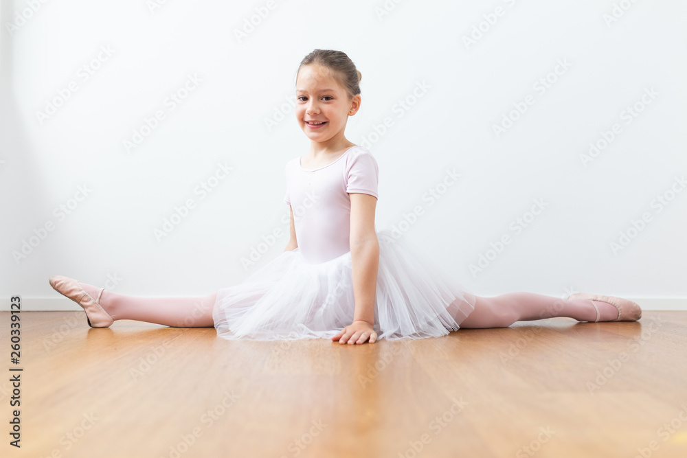 cute little ballerina with open legs cute little ballerina with open legs