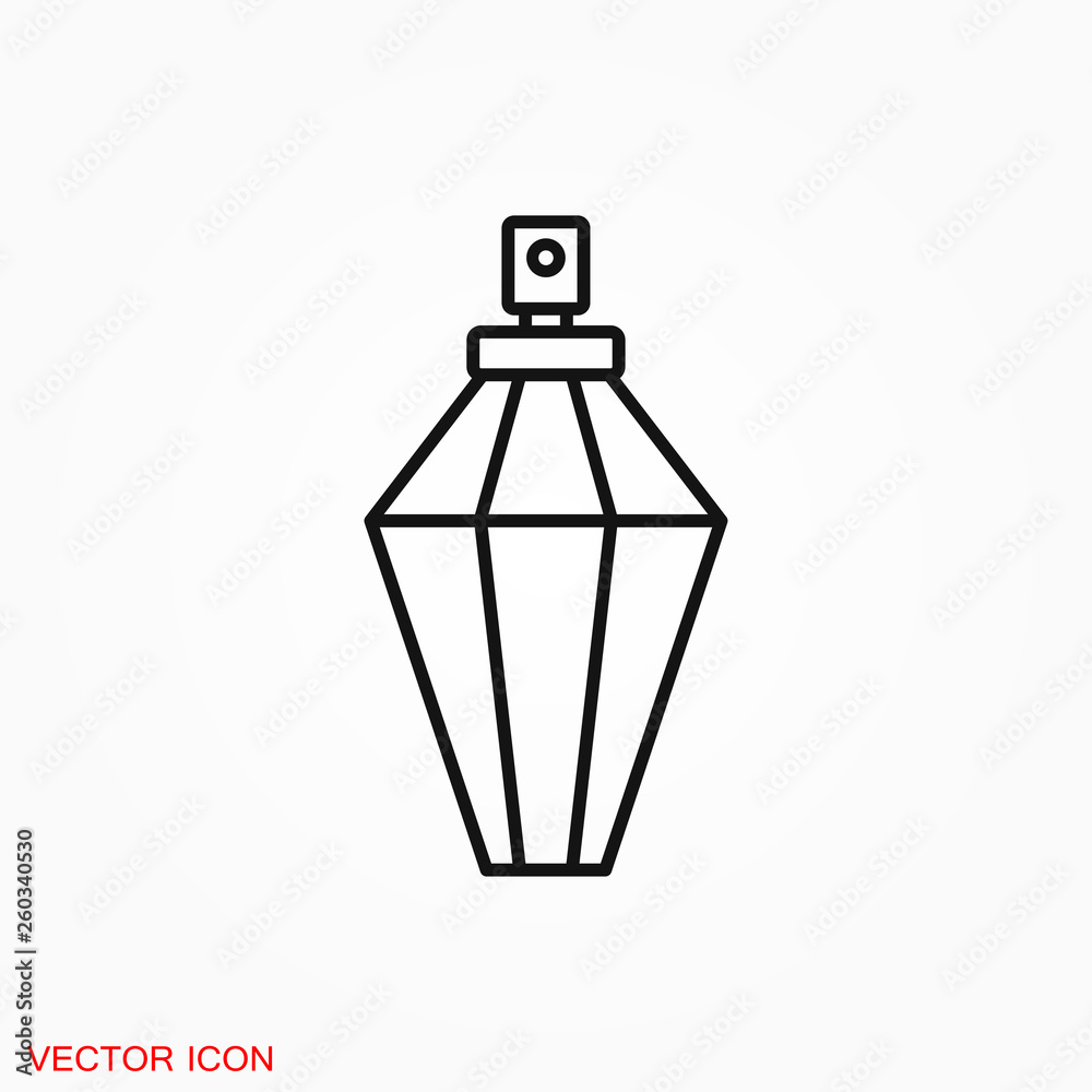 Perfume icon vector sign symbol for design Perfume icon vector sign symbol for design