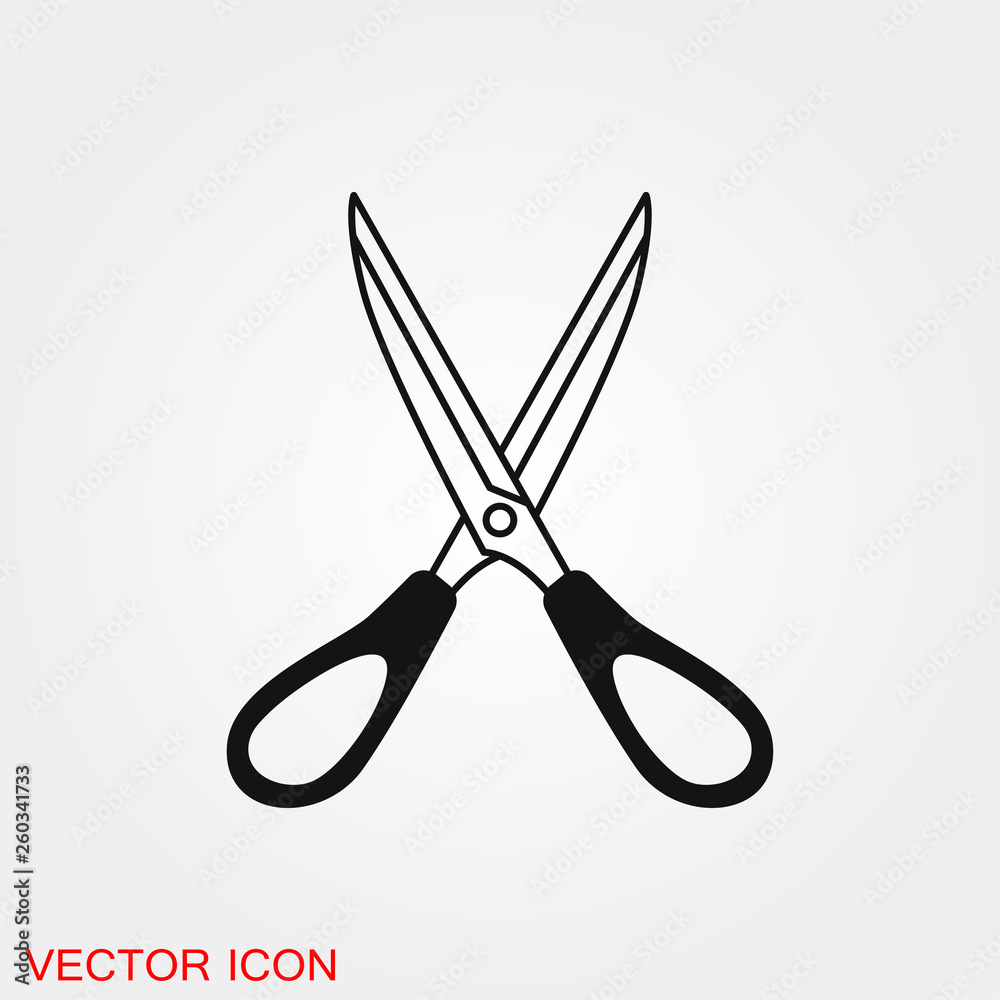 Scissors icon vector sign symbol for design Scissors icon vector sign symbol for design