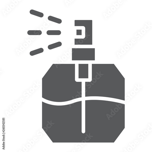 Perfume glyph icon, fragrance and cosmetic, aroma sign, vector graphics, a solid pattern on a white background.