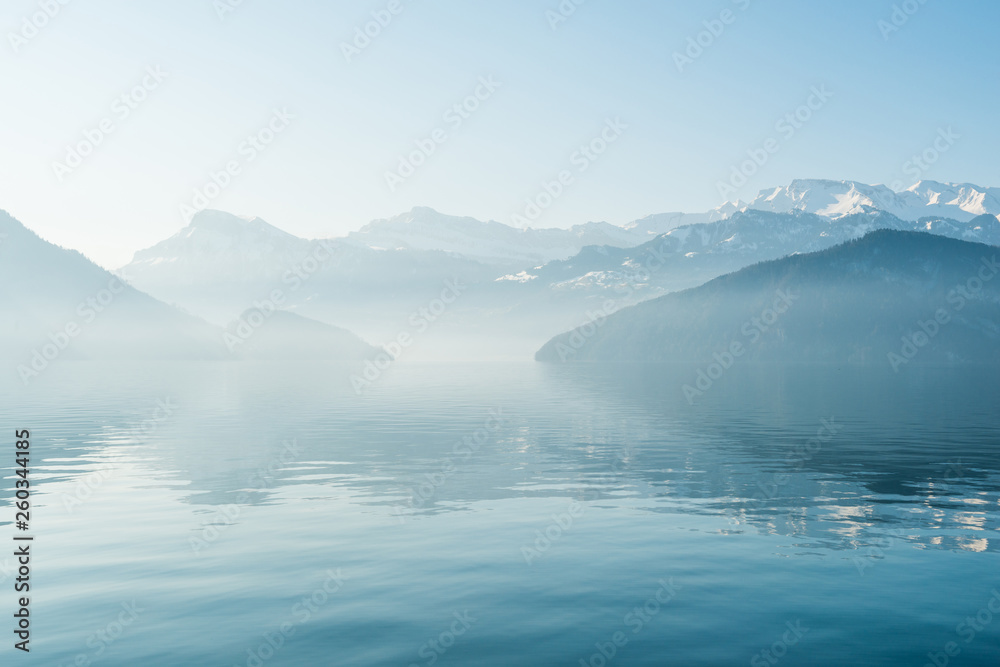 Lake of Lucerne. Weggis. Switzerland