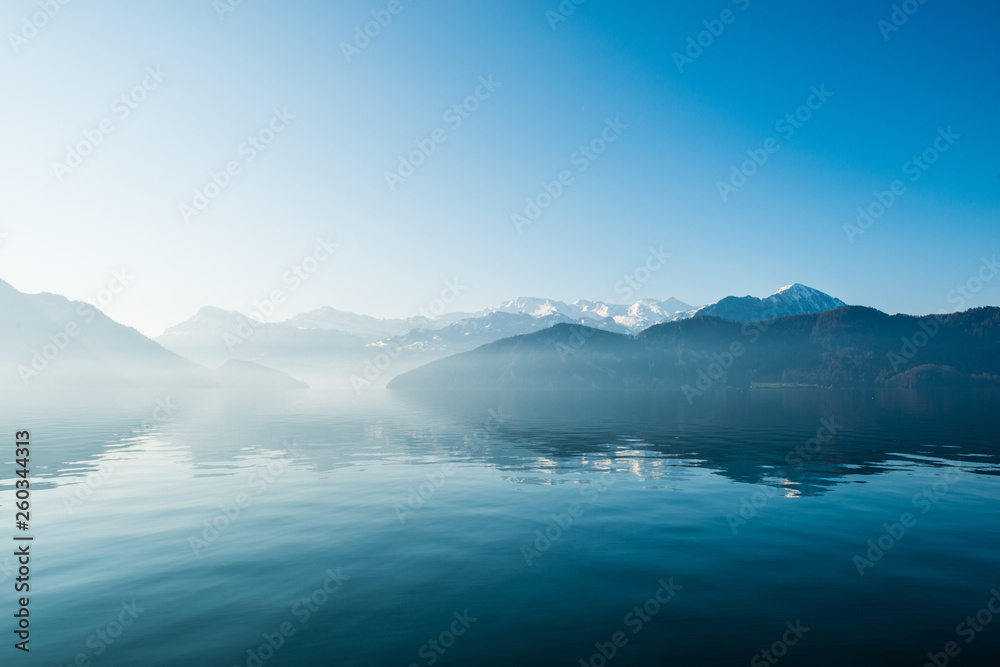 Lake of Lucerne. Weggis. Switzerland