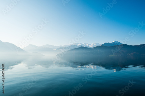 Lake of Lucerne. Weggis. Switzerland © nataliafrei