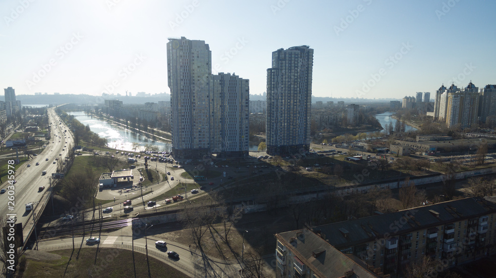 Obraz premium Photo taken on drone from a great height