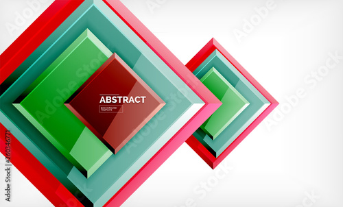 Square geometrical background