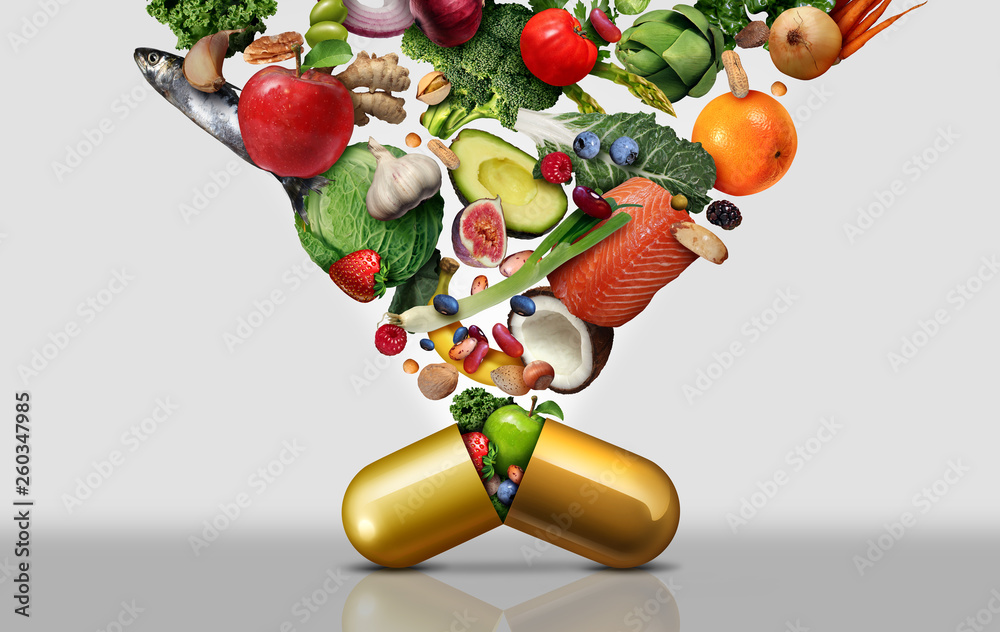 Vitamin Dietary Supplement - obrazy, fototapety, plakaty 
