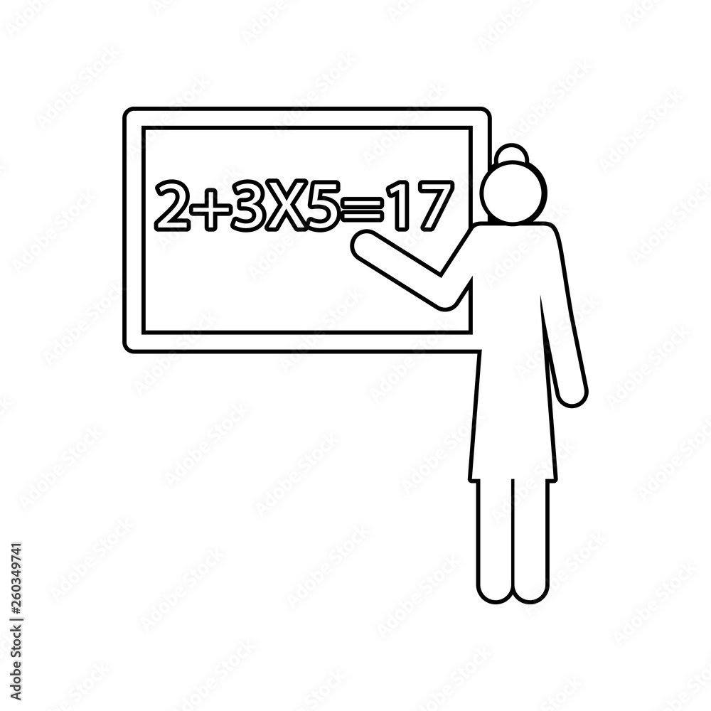teacher icon. Element of back to school for mobile concept and web apps icon. Outline, thin line icon for website design and development, app development teacher icon. Element of back to school for mobile concept and web apps icon. Outline, thin line icon for website design and development, app development
