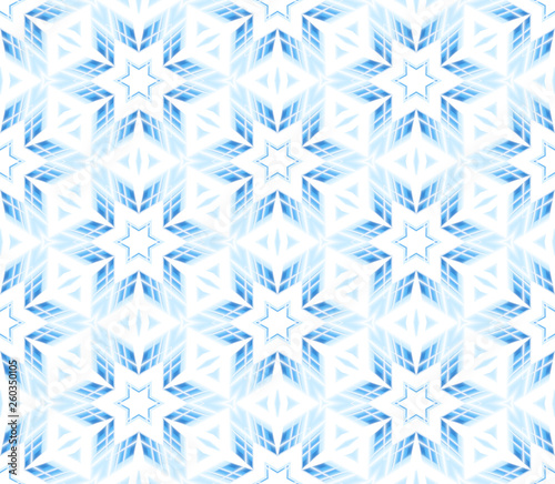 Abstract seamless mosaic with kaleidoscopes. Psychedelic seamless patterns.