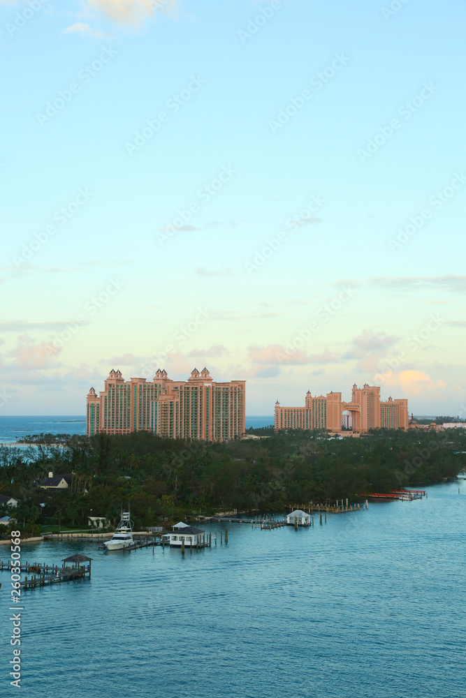 Naklejka premium Paradise Island In Nassau Bahamas