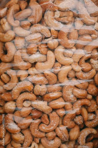background of  cashew nut