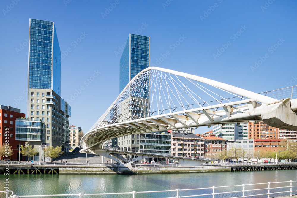 Obraz premium Bilbao city architectural and touristic places highlights
