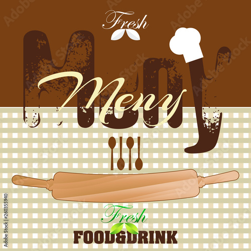 FOOD MENY COVER DESIGN
