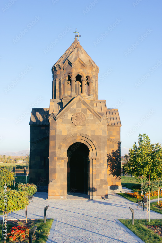 Ancient Armenian church in nature