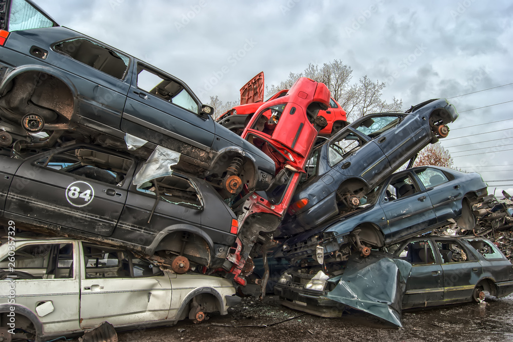 Fototapeta premium Old Metal on Scrapyard