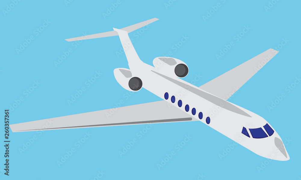 Obraz premium vector airplane