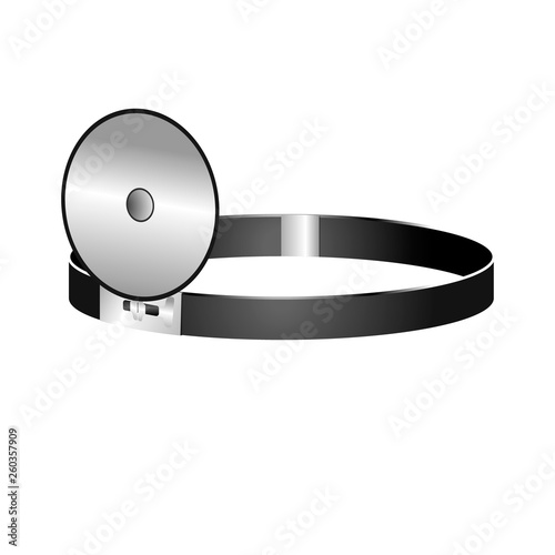 Reflector frontal Vector Illustration 