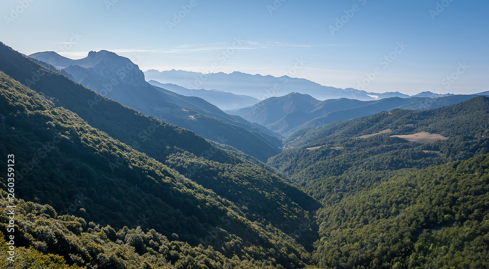 Picos de Europa from the Piedrasluengas viewpoint in the Palencia mountain