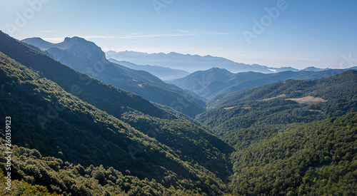 Picos de Europa from the Piedrasluengas viewpoint in the Palencia mountain