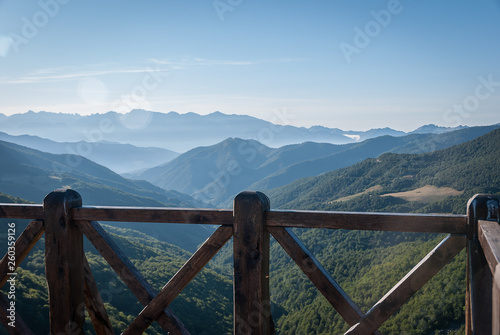 Views from the Piedrasluengas viewpoint in the Palencia mountain photo