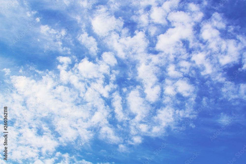 Fototapeta premium Beautiful cirrus clouds. Background. Landscape.