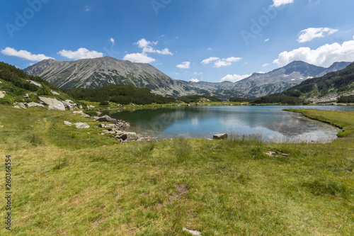 Summer landscape of Muratovo (Hvoynato) lake at Pirin Mountain, Bulgaria