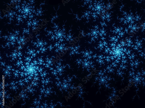 Dark blue fractal spirals, digital artwork for creative graphic design