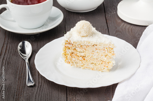 sweet honey-cake for holiday breakfast
