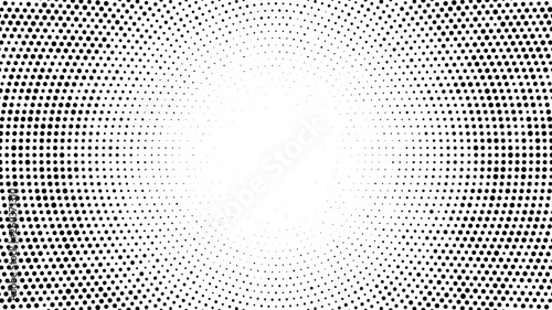 Halftone dotted background. Halftone effect vector pattern. Circle dots isola...