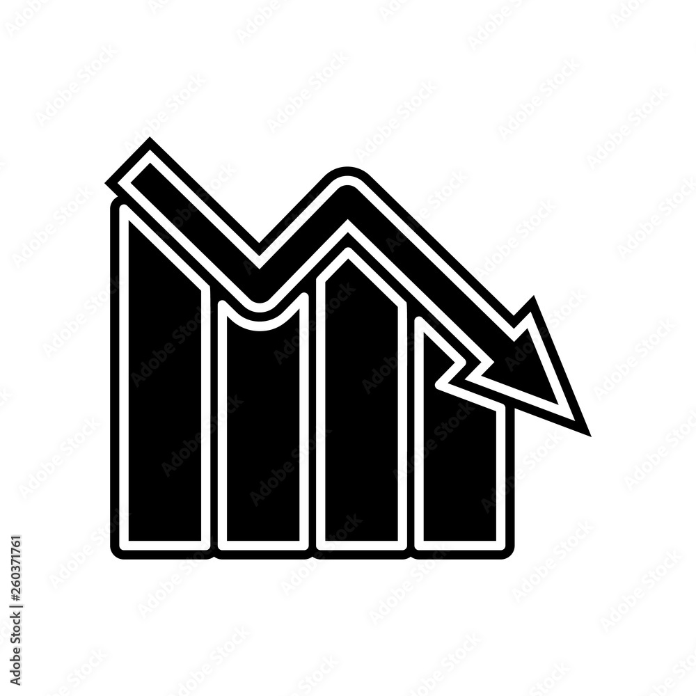 down chart icon. Element of finance and chart for mobile concept and web apps icon. Glyph, flat icon for website design and development, app development down chart icon. Element of finance and chart for mobile concept and web apps icon. Glyph, flat icon for website design and development, app development
