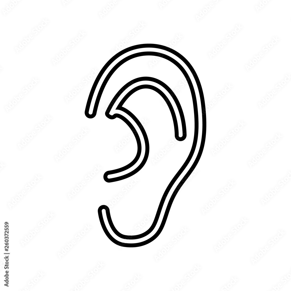 an ear icon. Element of Media, Press for mobile concept and web apps icon. Glyph, flat icon for website design and development, app development an ear icon. Element of Media, Press for mobile concept and web apps icon. Glyph, flat icon for website design and development, app development