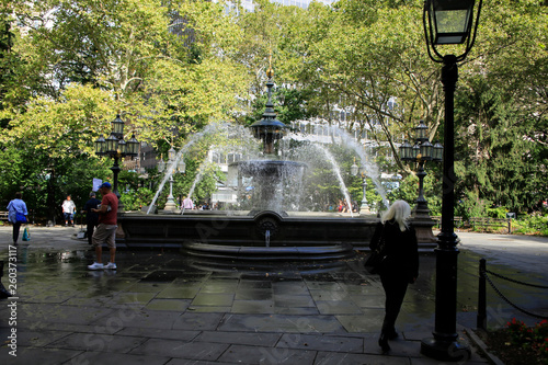 Park of the City Hall of New York, New York City, New York, USA photo