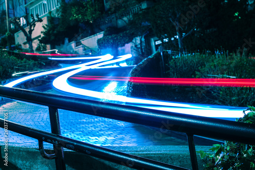 light painting at lombard