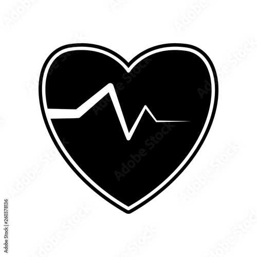 palpitation icon. Element of Insurance for mobile concept and web apps icon. Glyph, flat icon for website design and development, app development