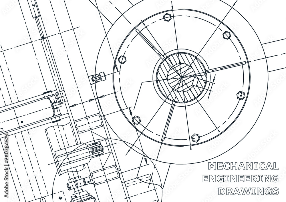 Vector banner. Engineering. Mechanical instrument making Vector banner. Engineering. Mechanical instrument making