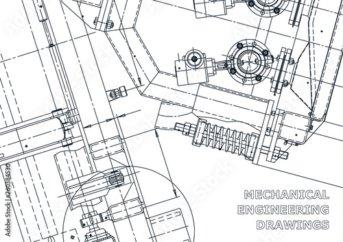 Vector drawing. Mechanical instrument making